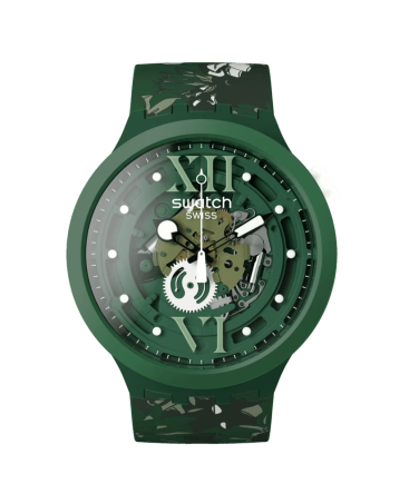 Reloj Swatch Camoflower Green SB05G104