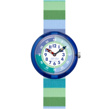 Reloj Flik Flak Stripy Green FBNP226