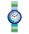 Reloj Flik Flak Stripy Green FBNP226
