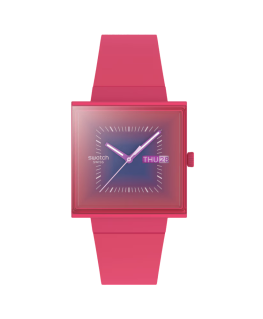 Reloj Swatch Squarely Berry SO34R700