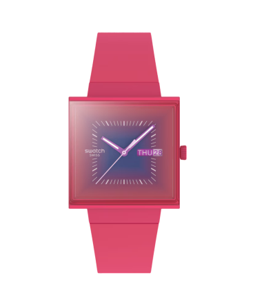 Reloj Swatch Squarely Berry SO34R700